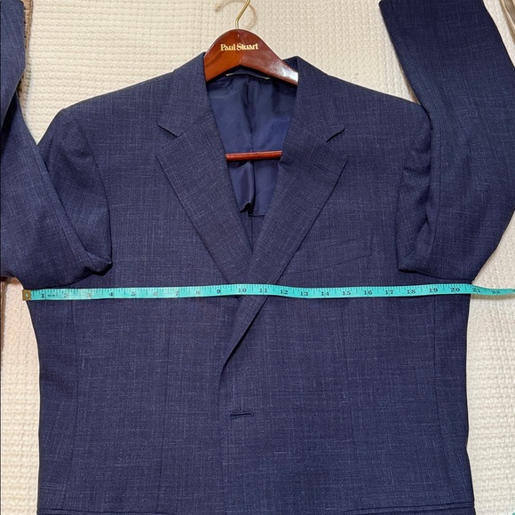 Canali Suit jacket blazer, navy blue - Wool, Silk, Linen